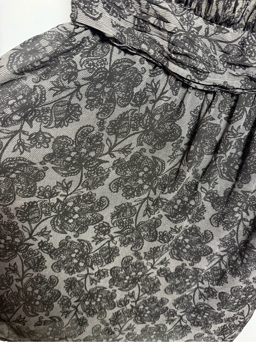 torrid 0 Black Floral Lace Printed Mini Dress XL - Picture 9 of 9